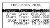 Monacor RFEXPLORER3 - Menus - 2