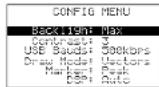 Monacor RFEXPLORER3 - Configuration menu - 1