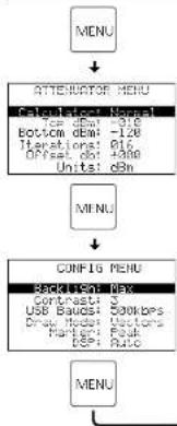 Monacor RFEXPLORER3 - Menus - 2