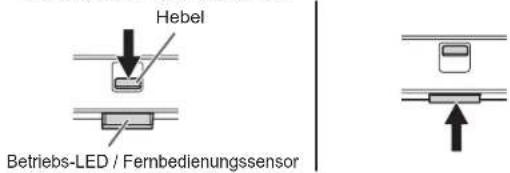 SHARP PNHW501 - Soziehen Sie die Betriebs-LED/den Fernbedienungssensor Heraus - 1
