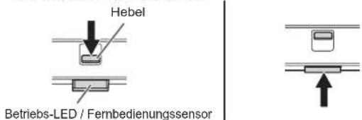SHARP PNHW751 - ■So ziehen Sie die Betriebs-LED/den Fernbedienungssensor heraus - 1