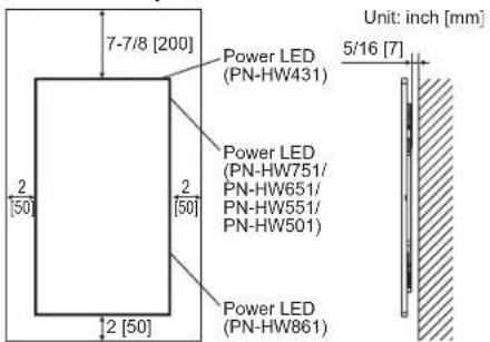 SHARP PNHW751 - MOUNTING PRECAUTIONS - 2