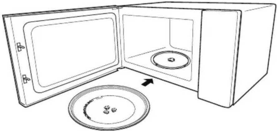 GORENJE BMX201AG1BG - INSTALLATION DU PLATEAU TOURNANT - 2