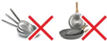 FALMEC Quantum - Ollas adecuadas para inducción: - 1