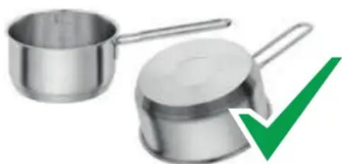 FALMEC Quantum Easy - Kochgeschirr kann entsprechiche Böden aufweisen. - 2