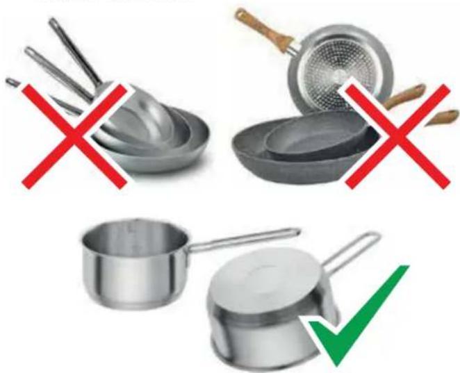 FALMEC Quantum Easy - Le fond des casseroles peut être de type différent. - 1