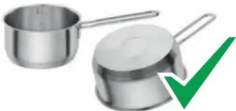 FALMEC Quantum Easy - Las vajillas poseen fondos differentes. - 2