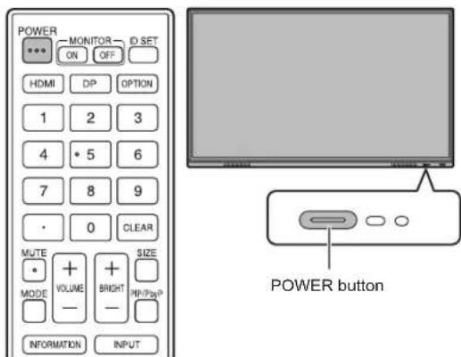 SHARP PNL862B - Turning power off - 1