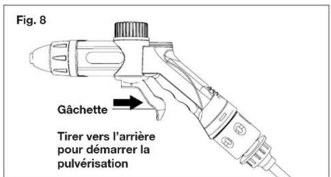 Sun Joe WA24CLTE - Utilisation du pistonlet de pulverisation - 1