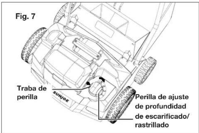 Sun Joe 24VX2DTS15CT - Ajuste de profundidad de escarificado/   rastrillado - 1