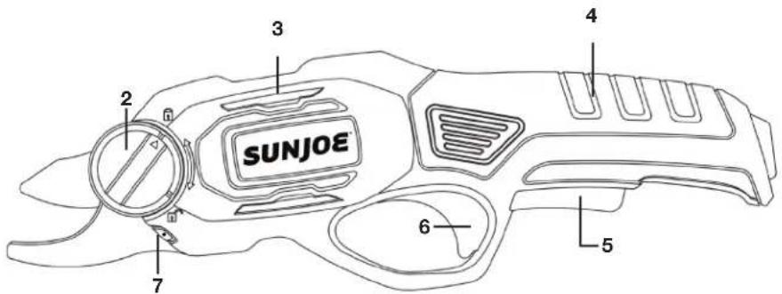 Sun Joe PJ3600C - Conozca su podador inalámbrico - 1
