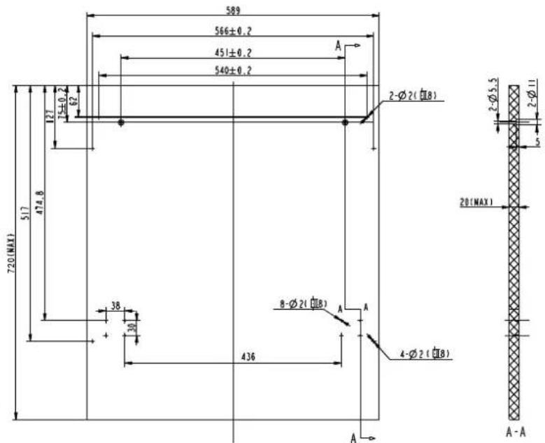 Orima OR12774 BI - - Instalação da porta do movere dimensionales - 1