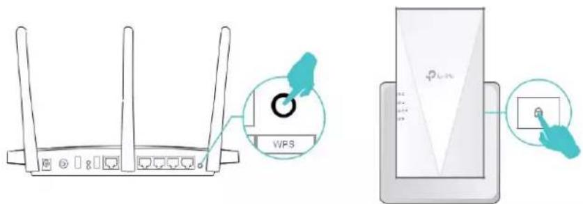 TP-LINK RE700X - 2. 3. Méthode 3: Via le bouton WPS - 2