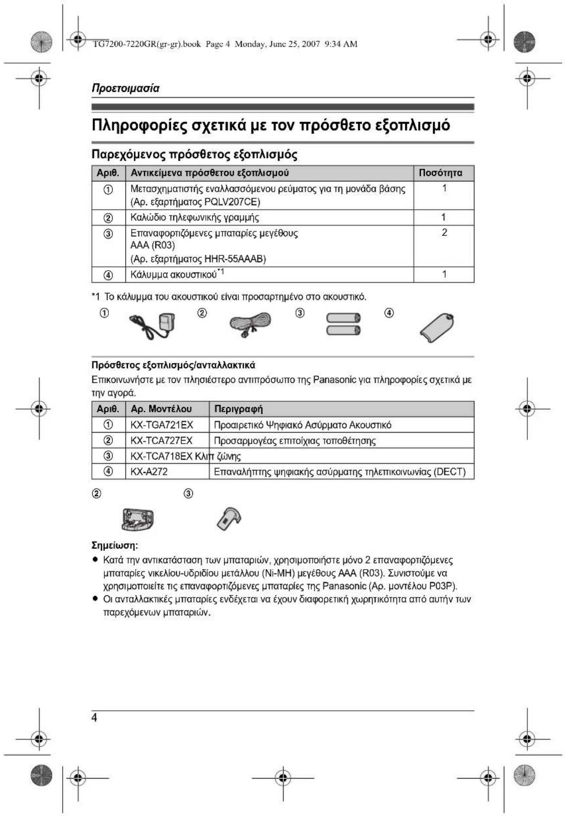 PANASONIC KXTG7200GR - 3