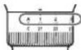 PANASONIC ERCTW1 - Scoaterea si montarea accesoriului pieptene (Fig. 3) - 1