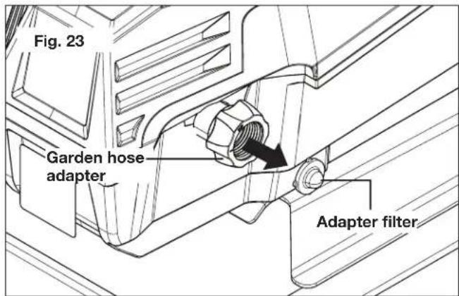 Sun Joe SPX4600MAX - Clean the Adapter Filter and the Nozzle - 1