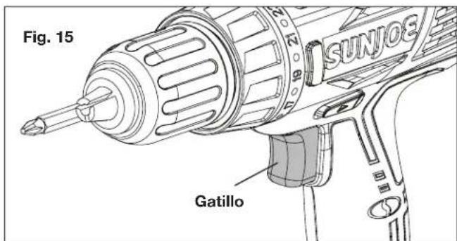 Sun Joe 24VDDKLTX - Arranque y parada - 2