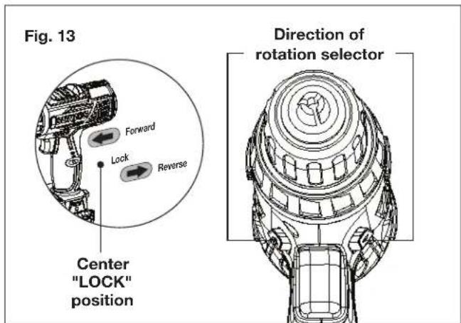 Sun Joe 24VDDKLTXPNK - Selecting the Direction of Rotation - 3