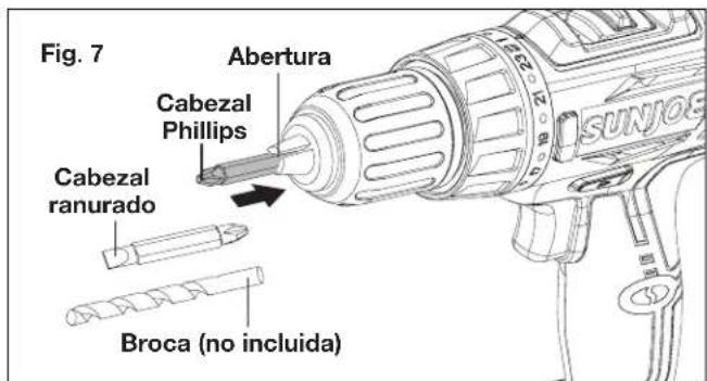 Sun Joe 24VDDKLTXPNK - Instalación y retrolo de brocas - 3