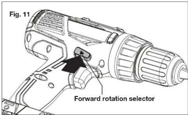 Sun Joe 24VDDKLTXPNK - Selecting the Direction of Rotation - 1