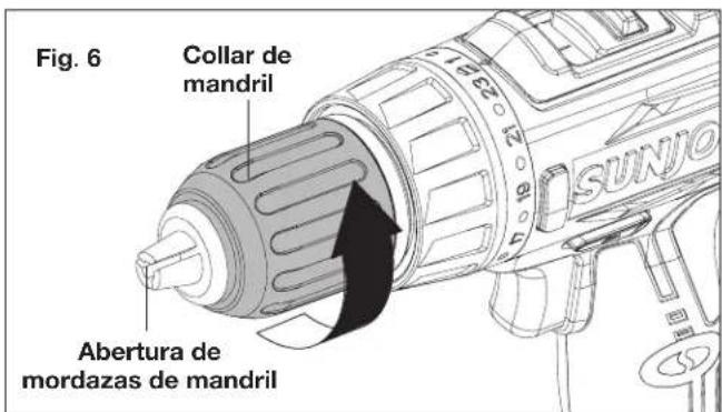 Sun Joe 24VDDKLTXPNK - Instalación y retrolo de brocas - 2