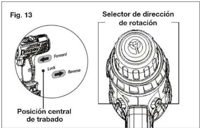 Sun Joe 24VDDLTE - Selección de dirección de rotación - 3