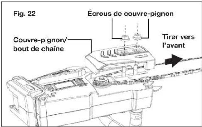 Sun Joe 24V10CSCT - Remplacement du guide-chaîne et de la chaîne - 6
