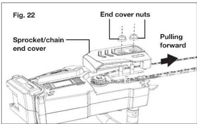 Sun Joe 24V10CSCT - Replacing the Guide Bar and Chain - 6