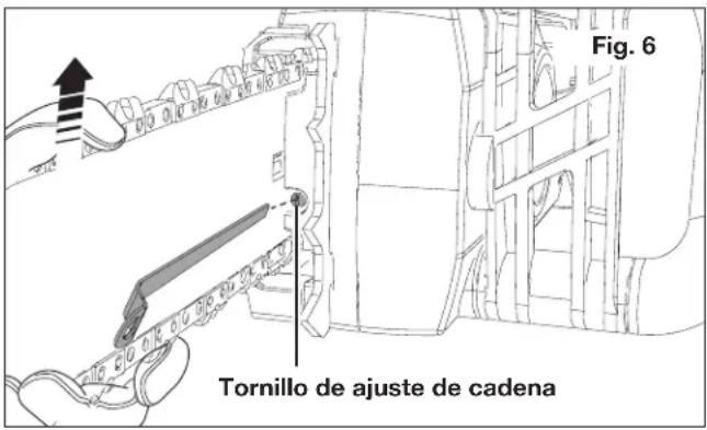 Sun Joe 24V10CSCT - Ajuste de tensión de cadena - 3