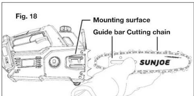 Sun Joe 24V10CSCT - Replacing the Guide Bar and Chain - 2