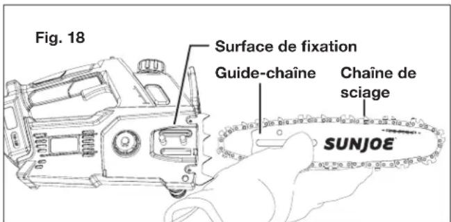Sun Joe 24V10CSCT - Remplacement du guide-chaîne et de la chaîne - 2