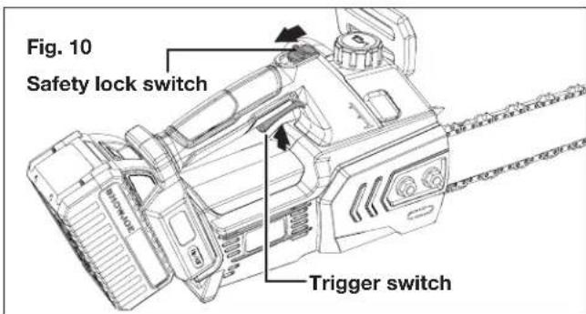Sun Joe 24V10CSCT - Starting and Stopping - 3