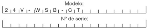 Sun Joe 24VWSBCT - Modelo y número de serie - 1