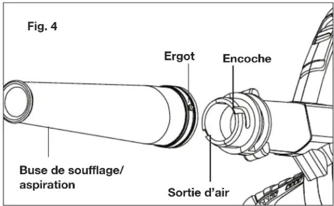 Sun Joe 24VWSBCT - Assemblage pour le mode souffleur - 1