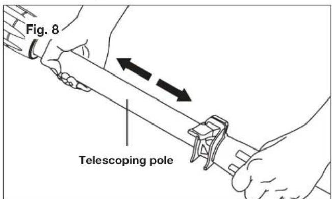 Sun Joe SJH901E - Adjusting the Telescoping Pole - 2
