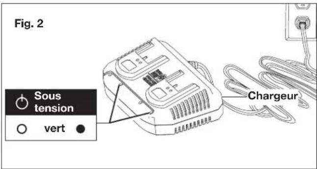 Sun Joe 24VX221LMCT - Comment charger les batteries - 2