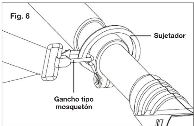 Fig. 6 Sujetador Gancho tipo mosquetón
