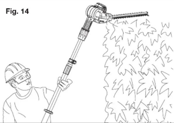 Sun Joe 24VPHT17CT - Uso de la bordeadora de arbustos inalámbrica de altura - 1