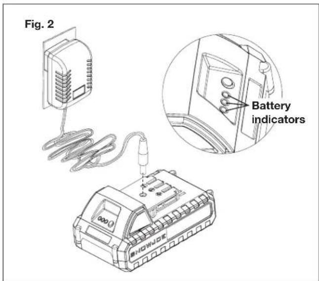 Sun Joe 24VPSW25 - Charging the Battery - 2