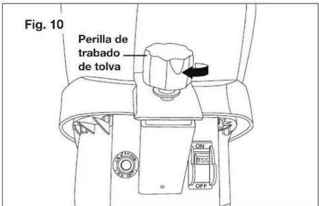 Fig. 10 Perilla de trabajo de tolva ON OFF