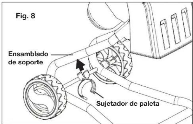 Fig. 8 Ensamblado de soporte Sujetador de paleta