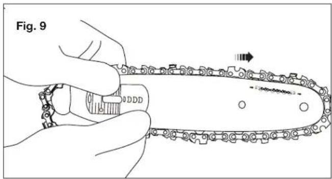 Sun Joe 24VPS8CT - Installing/Replacing Guide Bar + Cutting Chain - 6