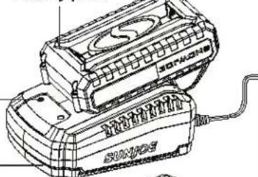 Sun Joe 24VPS8CT - Charging the Battery - 3