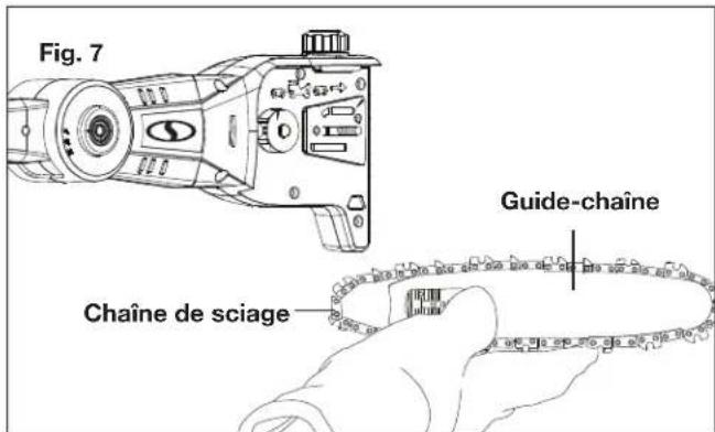Sun Joe 24VPS8CT - Pose et remplacement du guide-chaine et de la chaîne de sciage - 4