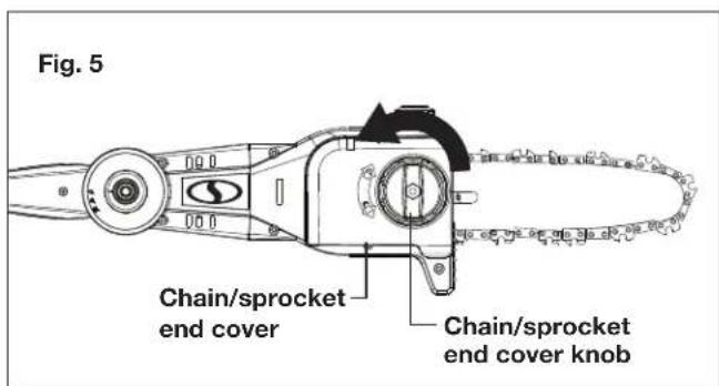 Sun Joe 24VPS8CT - Installing/Replacing Guide Bar + Cutting Chain - 2