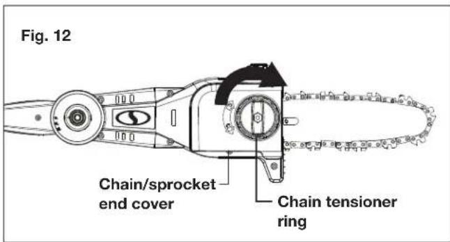 Sun Joe 24VPS8CT - Installing/Replacing Guide Bar + Cutting Chain - 7