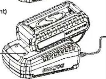 Sun Joe 24VPS8CT - Comment charger la batterie - 4