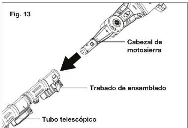 Sun Joe 24VPS8CT - Conexión del tubo telescópico - 1