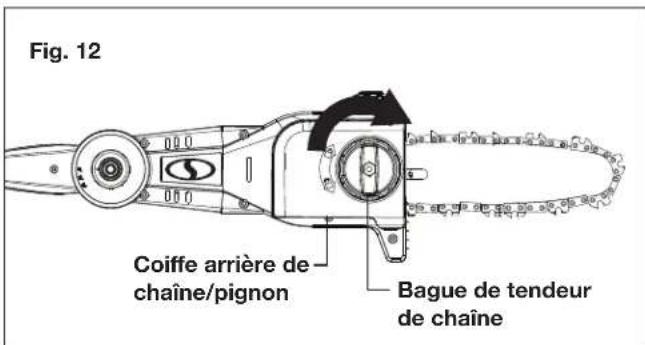 Sun Joe 24VPS8CT - Pose et remplacement du guide-chaine et de la chaîne de sciage - 9