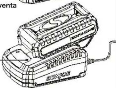 Sun Joe 24VPS8CT - Carga de la bateria - 6